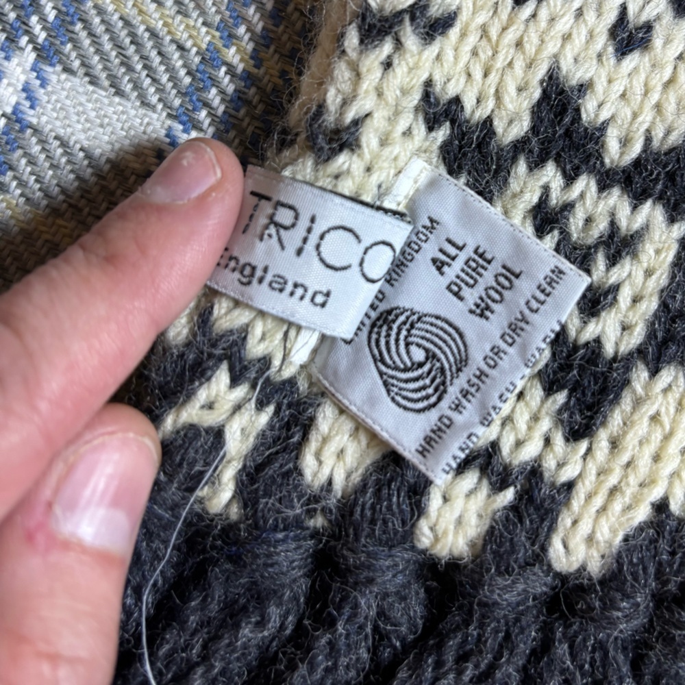Joseph Tricot Vintage VTG Wool Scarf Made in England - Picture 3 of 7